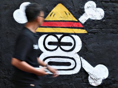 Mural One Piece Jumbo Mejeng di Dinding Bekasi