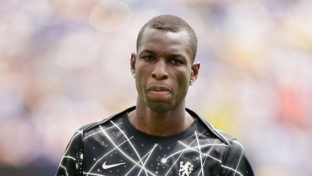 EAST RUTHERFORD, NJ - JULY 13:  Nicolas Jackson #15 of Chelsea F.C. on the field prior to the FIFA Club World Cup Final against Paris Saint-Germain on July, 13, 2025 at MetLife Stadium in East Rutherford, New Jersey.  (Photo by Rich Graessle/Icon Sportswire via Getty Images)