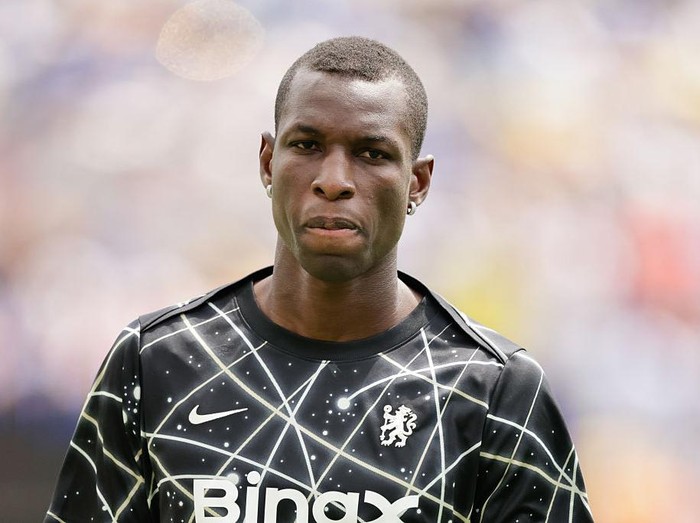 EAST RUTHERFORD, NJ - JULY 13:  Nicolas Jackson #15 of Chelsea F.C. on the field prior to the FIFA Club World Cup Final against Paris Saint-Germain on July, 13, 2025 at MetLife Stadium in East Rutherford, New Jersey.  (Photo by Rich Graessle/Icon Sportswire via Getty Images)