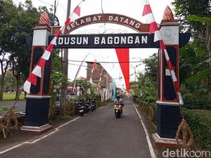 Semarak HUT RI, Kampung di Magelang Ini Pasang Bendera Merah Putih 100 Meter