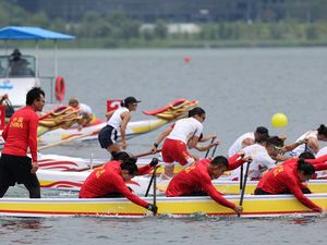 Aksi Seru di Semifinal Kano 200 Meter 8-Seater World Games Chengdu 2025