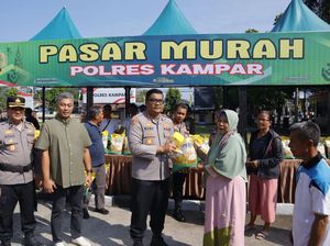 Operasi Pasar di Kampar Riau, Polisi-Bulog Distribusikan 4 Ton Beras SPHP