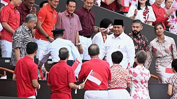 Prabowo Hadiri National Day Parade Singapura