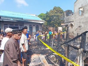 3 Rumah Padat Penduduk di Palembang Hangus Terbakar, Diduga Korsleting Listrik