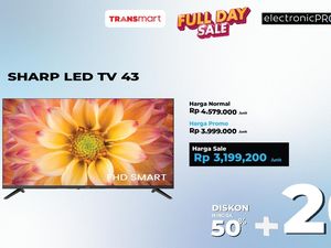 Beli LED TV 43 di Transmart Full Day Sale Hemat Rp 1,3 Jutaan Beli LED TV 43 di Transmart Full Day Sale Hemat Rp 1,3 Jutaan