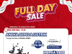 Sepeda Listrik Diskon Jutaan Rupiah! Cuma di Transmart Full Day Sale