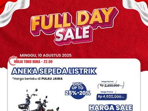 Sepeda Listrik Diskon Jutaan Rupiah! Cuma di Transmart Full Day Sale Sepeda Listrik Diskon Jutaan Rupiah! Cuma di Transmart Full Day Sale