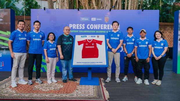 Bali United kerjasama bareng Salonpas untuk Super League 2025/2026.