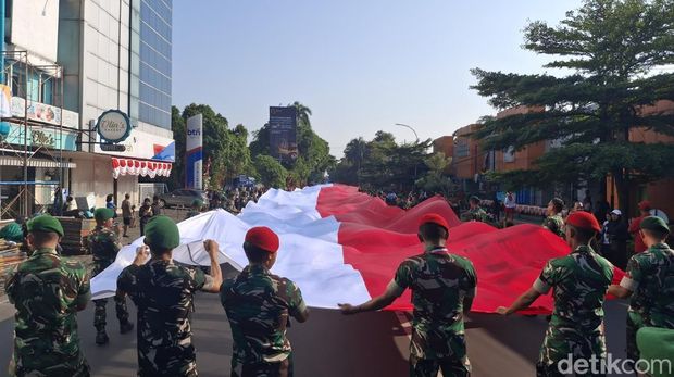 Festival Merah Putih di Kota Bogor. (M Sholihin/detikcom)