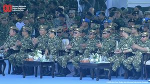 Potret AHY, Cak Imin hingga Bahlil Berseragam Loreng di Batujajar