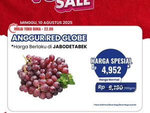 Belanja Anggur Diskonnya Nggak Main-main, Cuma di Transmart Full Day Sale!