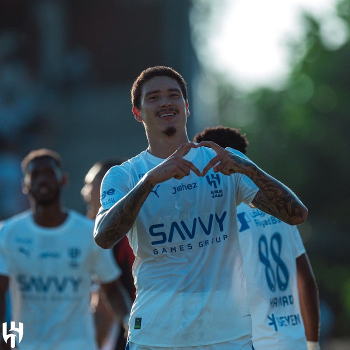 Darwin Nunez mencetak gol dalam laga debutnya bersama Al Hilal. The Blue Waves bentrok dengan FC Aarau di Stadion Brugglifield, Minggu 10 Agustus 2025.