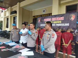 Curi Motor Mahasiswa KKN, 5 Pria di Pandeglang Ditangkap Polisi