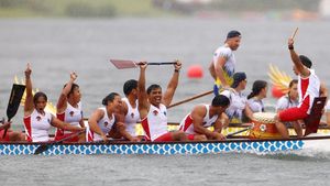 Tim Perahu Naga Indonesia Raih Emas di World Games 2025