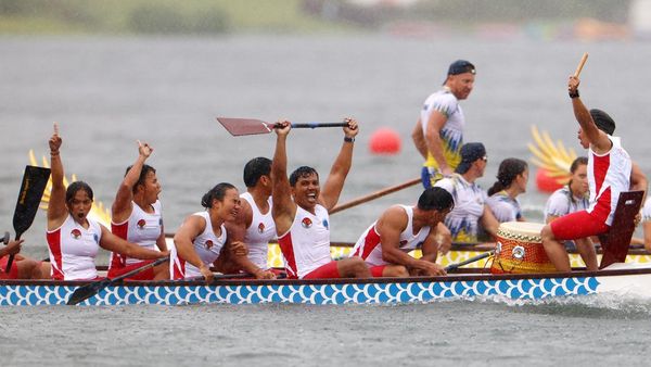 Tim Perahu Naga Indonesia Raih Emas di World Games 2025