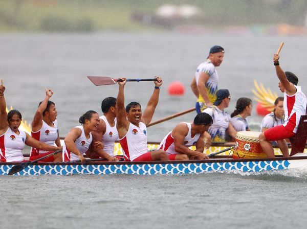 Tim Perahu Naga Indonesia Raih Emas di World Games 2025