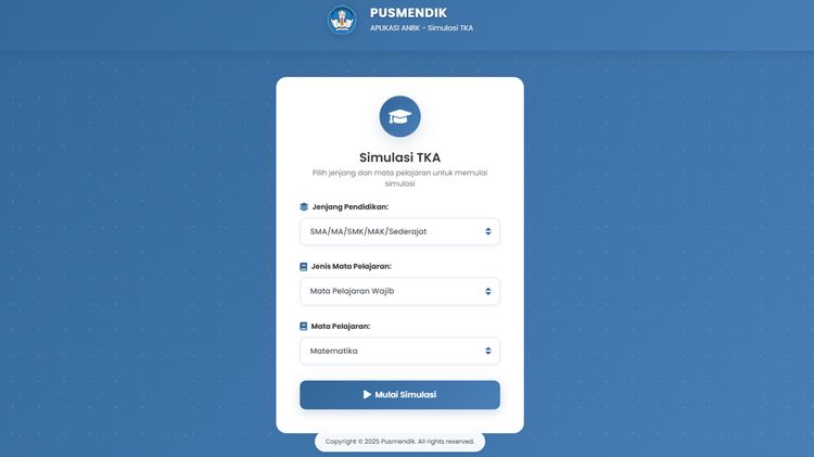 Simulasi TKA SD-SMP 2026 Tersedia: Dapatkan Link dan Panduan Akses Lengkapnya