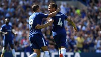 Fabregas membela Chelsea pada periode 2014–2019. Sedangkan Morata menjadi penghuni London Biru pada rentang waktu 2017–2020. Foto: Chelsea FC via Getty Images/Darren Walsh