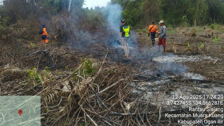 Lahan Seluas 10 Hektare di Dua Desa Ogan Ilir Terbakar