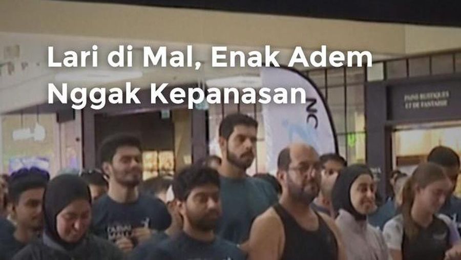 Video: Asyik! Warga Dubai Lari Maraton di Mal, Nggak Kepanasan