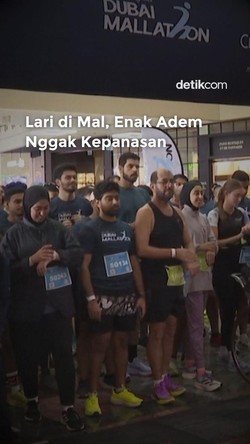 Video: Asyik! Warga Dubai Lari Maraton di Mal, Nggak Kepanasan