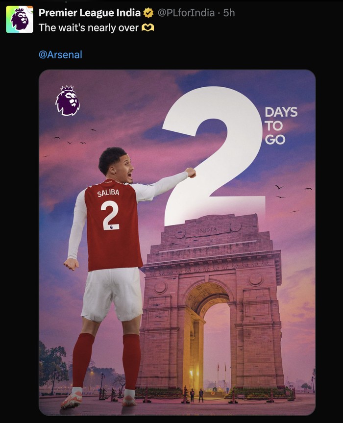 Meme Arsenal dan angka 2 jelang bergulirnya Liga Inggris 2025/2026.