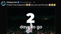 Fans rival Arsenal berlomba-lomba membuat foto tampilan dua hari menuju Premier League dengan gambar Bukayo Saka cs plus angka 2 besar, simbol olok-olok buat Arsenal. (Foto: Twitter)