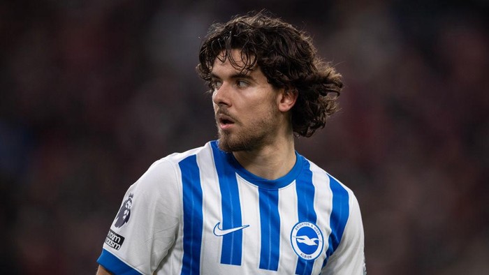 Ferdi Kadioglu Ferdi Kadioglu of Brighton & Hove Albion during the Premier League match between Liverpool FC and Brighton & Hove Albion FC at Anfield on November 2, 2024 in Liverpool, England. (Photo by Visionhaus/Getty Images)