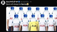Alhasil, Tottenham jadi kena ledek Spursy yang bermakna inkonsistensi dan kalah ketika kemenangan sudah ada di depan mata. (Foto: Twitter)