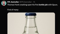 Tottenham juga dicap sebagai bottle job, istilah slang sepakbola untuk tim yang kalah ketika sudah unggul lebih dulu. (Foto: Twitter)