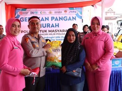 Sambut HUT RI, Polres Inhil Gelar GPM Sambil Bagikan Bendera