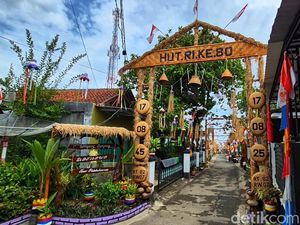 Semangat Agustusan, Warga Tipar Balik ka Lembur Lewat Hiasan Kampung