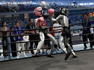 China Gelar Pesta Olahraga Robot Humanoid Dunia China Gelar Pesta Olahraga Robot Humanoid Dunia