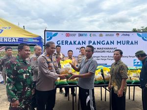 GPM Polres Inhu Disambut Antusias Warga, 2,6 Ton Beras Ludes