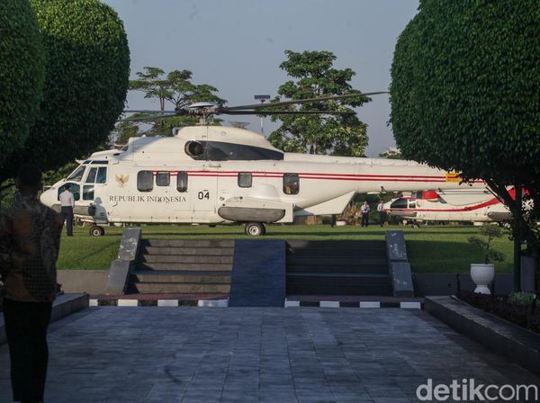 Helikopter Kepresidenan Bersiaga Jelang Sidang Tahunan MPR