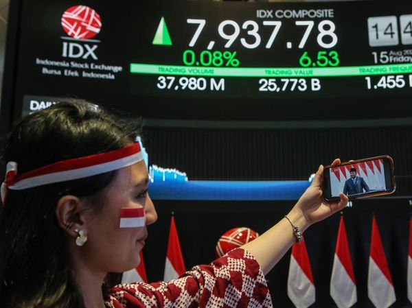 IHSG Pecah Rekor di Tengah Pidato Kenegaraan Prabowo
