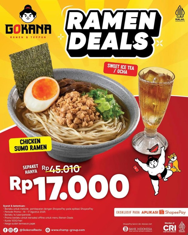 Paket Ramen Deals/Foto: Instagram @gokanaresto