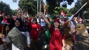 Warna-Warni Pawai ASN di Cibinong, Rayakan 80 Tahun Indonesia Merdeka