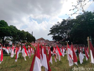 Potret 10.001 Bendera Merah Putih di Gedung Perundingan Linggarjati