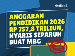 Infografis: Anggaran Pendidikan 2026 Rp 757,8 T, Nyaris Separuh buat MBG