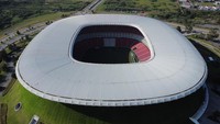 Stadion berkapasitas 50.000 penonton ini siap menyambut laga internasional, termasuk pertandingan penyisihan grup timnas Meksiko. Foto: REUTERS/Daniel Becerril