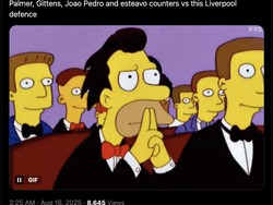Satu lagi meme dari fans tim rival, kali ini Chelsea yang juga percaya diri bisa bikin pertahanan Liverpool porak poranda usai performanya melawan Bournemouth. Foto: dok. Internet/X (Twitter)