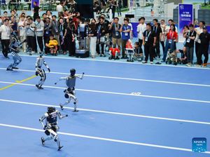 Momen Kocak Olimpiade Robot China, Ada Tabrakan Hingga Gagal Sprint Momen Kocak Olimpiade Robot China, Ada Tabrakan Hingga Gagal Sprint