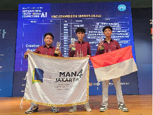 Murid MAN 4 Jakarta Sabet 3 Medali Ajang Kompetisi Robotika di Korsel