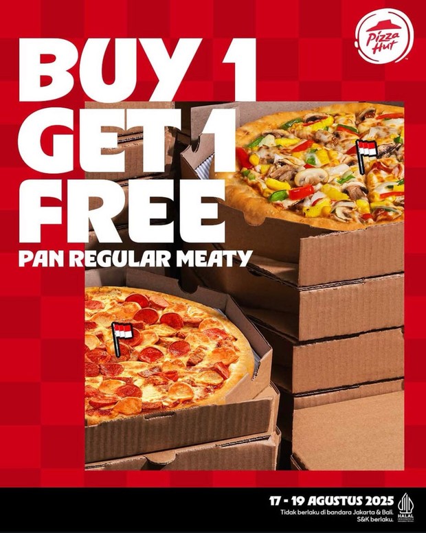 Promo Merdeka Pizza Hut/Foto: Instagram @pizzahut.indonesia