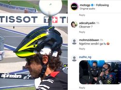 Ekspresi Rossi saat Lihat Marquez Geber Ducati di Depan Mata dari Pinggir Lintasan