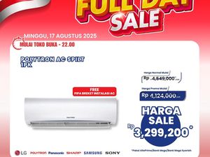 AC Baru Bikin Rumah Adem, di Transmart Full Day Sale Diskon Rp 1,2 Juta AC Baru Bikin Rumah Adem, di Transmart Full Day Sale Diskon Rp 1,2 Juta