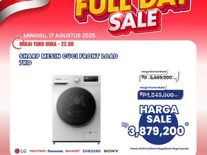 Beli Mesin Cuci Front Load Diskon Rp 1,8 Juta di Transmart Full Day Sale Beli Mesin Cuci Front Load Diskon Rp 1,8 Juta di Transmart Full Day Sale