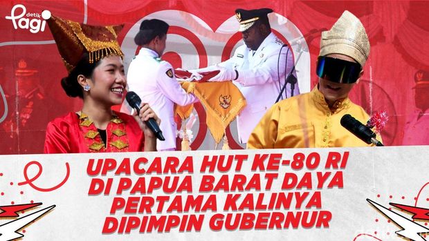 Video: Upacara HUT Ke-80 RI di Papua Barat Daya Pertama Kalinya Dipimpin Gubernur