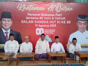 Syukuran HUT RI, Divhumas Polri Gelar Khataman Al-Quran Bersama 80 Hafiz